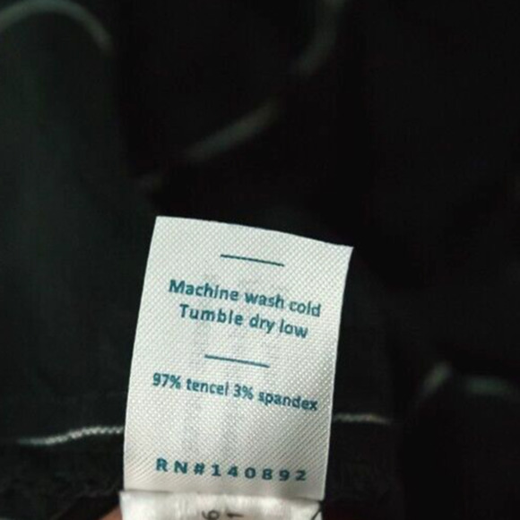 Marine Layer Size Small S Re-spun Allison Black Windowpane Plaid Print Pull On S - Picture 6 of 8